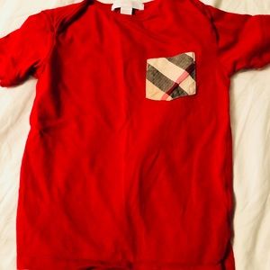 Burberry Red Toddler Shirt